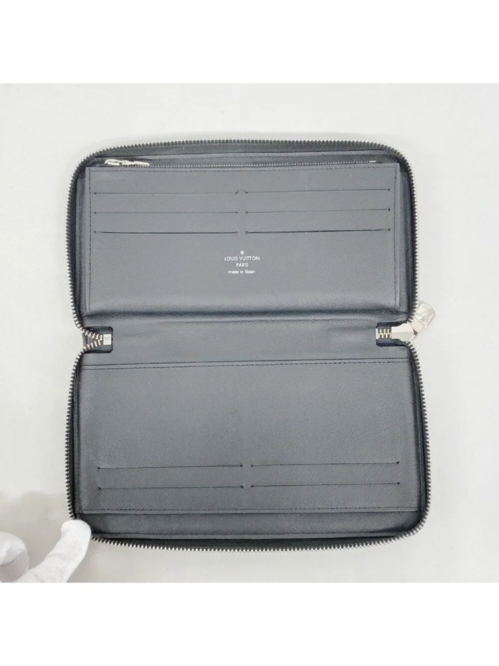 Louis Vuitton Wallet Damier Graphite Zippy Organizer NM Gray Black